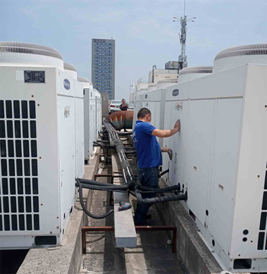 站前中央空调制热和不制冷系统维修方法